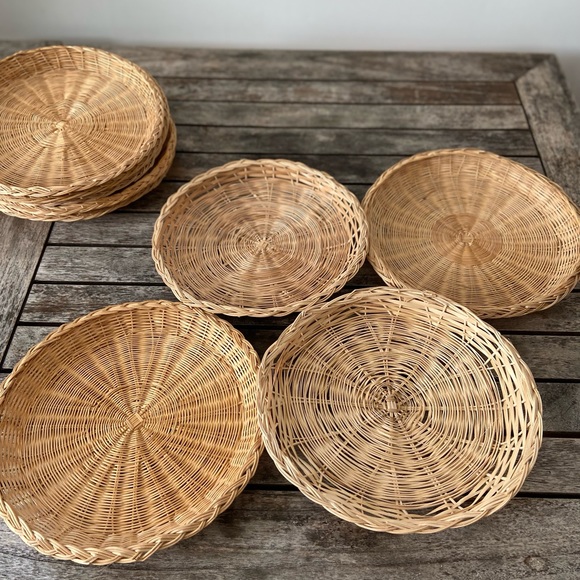 Vintage Other - Set of 9 Wicker Wall Hangings